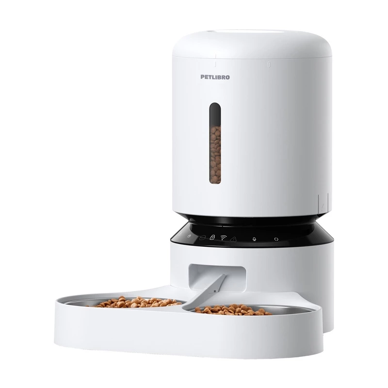 PETLIBRO Granary Food Dispenser su dvigubu dubeniu, WiFi, 5L, baltas