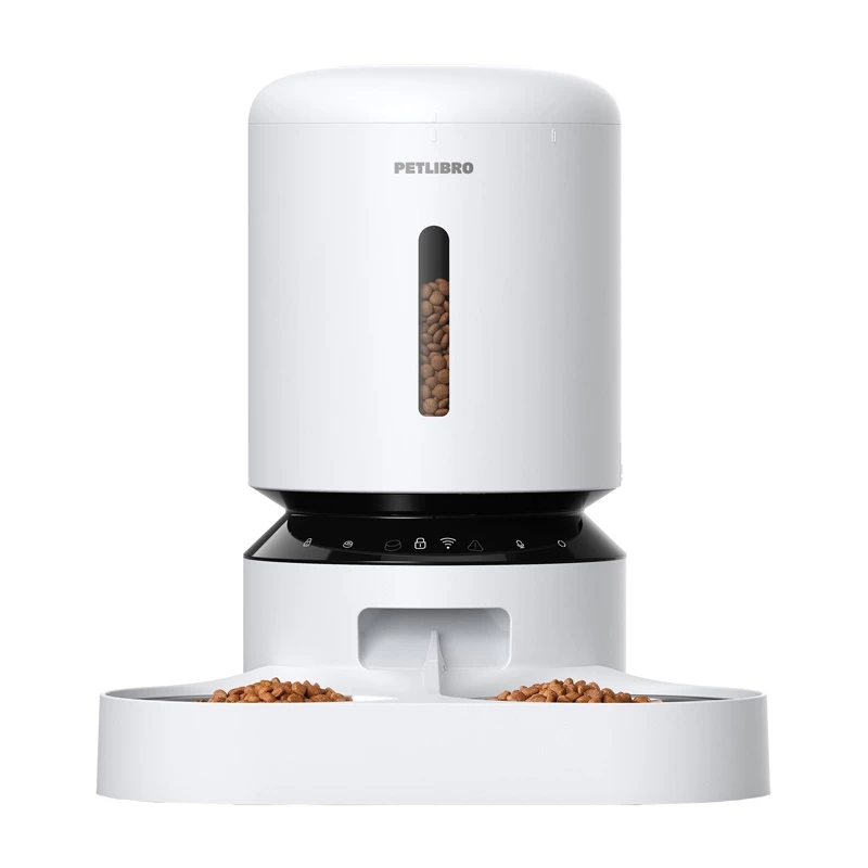 PETLIBRO Granary Food Dispenser su dvigubu dubeniu, WiFi, 5L, baltas