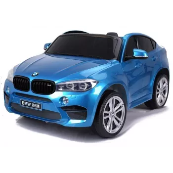 PETMEX baterijomis varomas automobilis vaikams BMW X6M mėlynas lakuotas