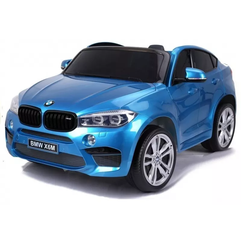 PETMEX baterijomis varomas automobilis vaikams BMW X6M mėlynas lakuotas