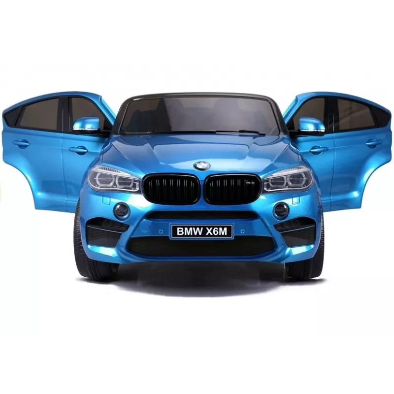 PETMEX baterijomis varomas automobilis vaikams BMW X6M mėlynas lakuotas