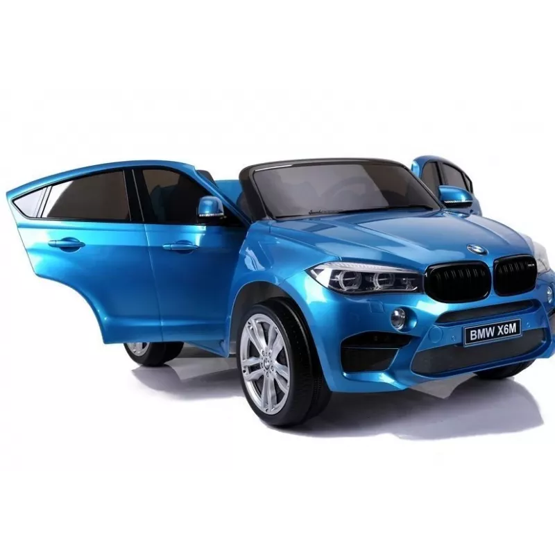 PETMEX baterijomis varomas automobilis vaikams BMW X6M mėlynas lakuotas