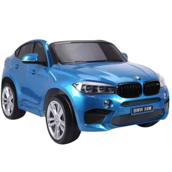 PETMEX baterijomis varomas automobilis vaikams BMW X6M mėlynas lakuotas