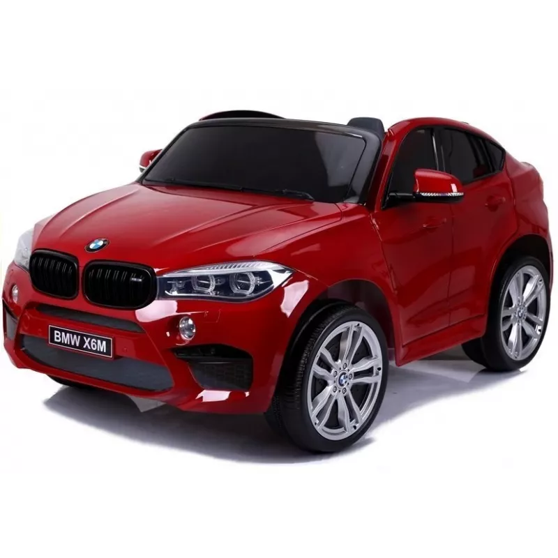 PETMEX automobilis su akumuliatoriumi naujas BMW X6M visureigis LED šviesos MP3 raudonas lakuotas