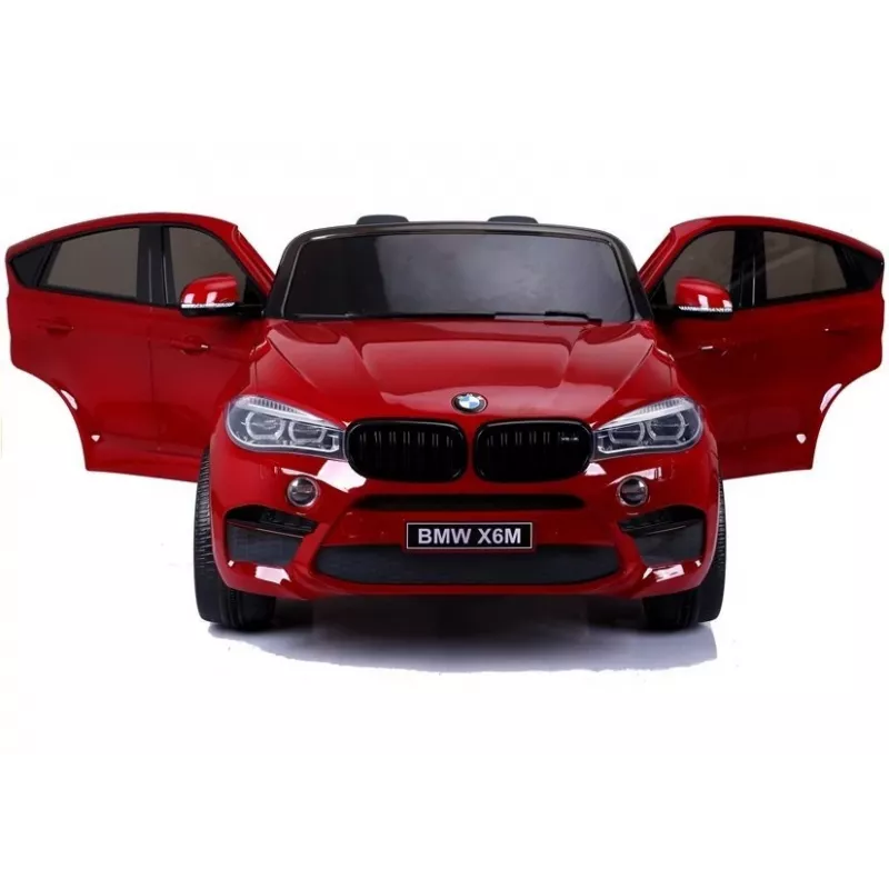 PETMEX automobilis su akumuliatoriumi naujas BMW X6M visureigis LED šviesos MP3 raudonas lakuotas