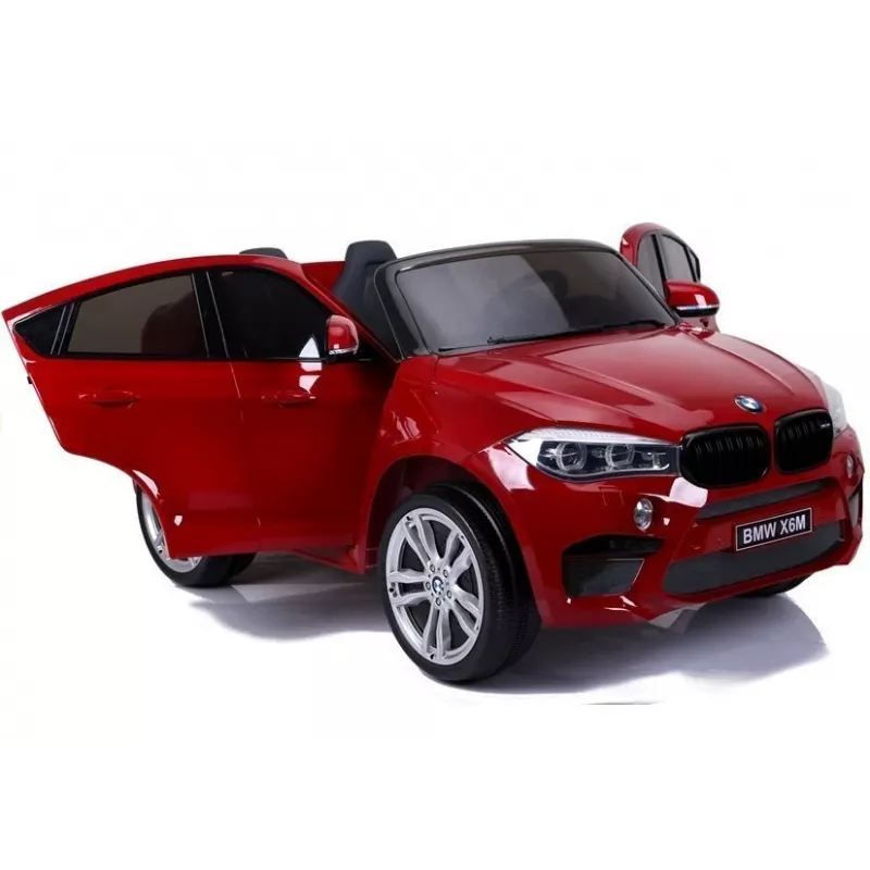 PETMEX automobilis su akumuliatoriumi naujas BMW X6M visureigis LED šviesos MP3 raudonas lakuotas