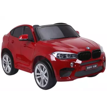 PETMEX automobilis su akumuliatoriumi naujas BMW X6M visureigis LED šviesos MP3 raudonas lakuotas