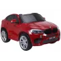 PETMEX automobilis su akumuliatoriumi naujas BMW X6M visureigis LED šviesos MP3 raudonas lakuotas