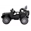 PETMEX baterijomis varomas džipas HP012 vaikams su LED lemputėmis ir MP3, juodas