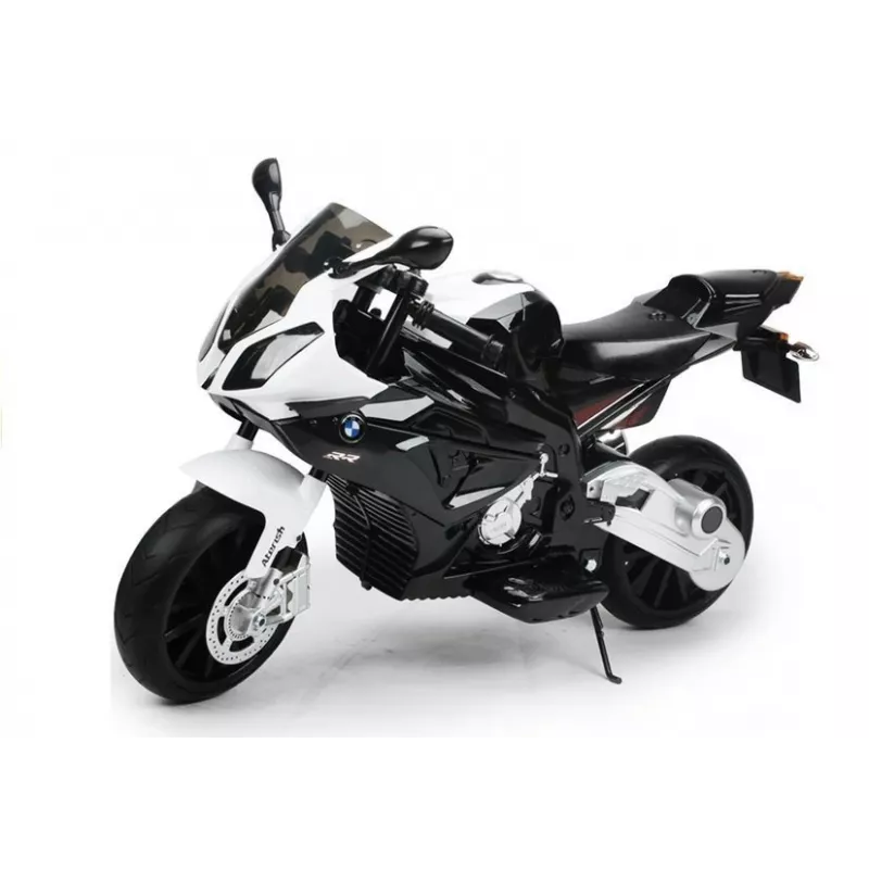 PETMEX BMW S1000RR baterijomis varomas vaikiškas motociklas juodas triciklis
