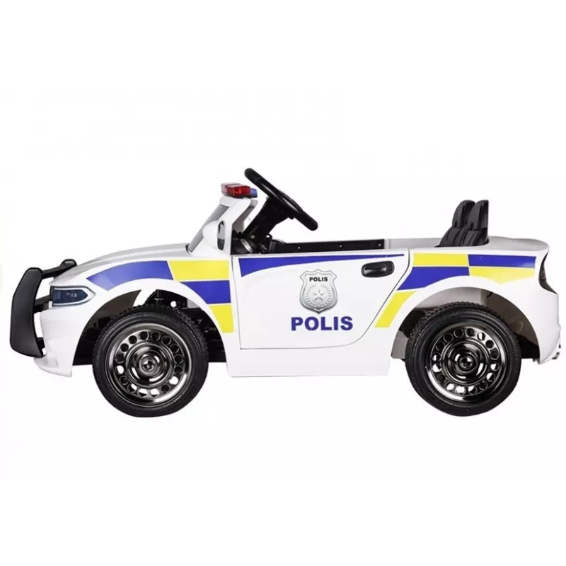 PETMEX Policijos automobilis baterijomis varomas važinėjamas žaislas baltas