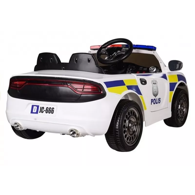 PETMEX Policijos automobilis baterijomis varomas važinėjamas žaislas baltas