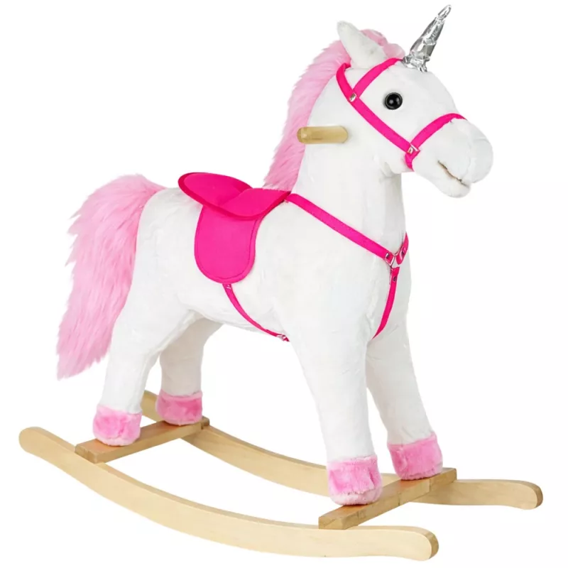 PETMEX Rocking Horse Unicorn White 74cm 2252