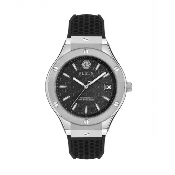 Philipp Plein Vyriškas automatinis skeleton laikrodis PWUFA0125 44mm juodas silikonas