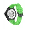 Philipp Plein vyriškas automatinis laikrodis PWPFA0624 46mm nerūdijantis plienas juodas silikonas