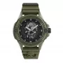 Philipp Plein Vyriškas automatinis skeleton laikrodis PWUBA0423 44mm juodas silikonas