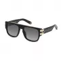 Philipp Plein vyriški akiniai nuo saulės SPP011M55700P Pilot Aviator Acetate Black Grey 55/19/145 mm UV400