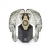 Philipp Plein vyriškas laikrodis PWPMA0324 43mm juodas skeletono ciferblatas silikoninis dirželis