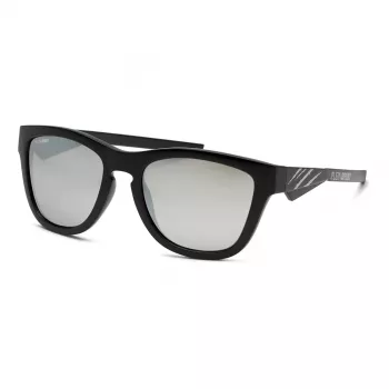 Philipp Plein Sport vyriški akiniai nuo saulės SSP008-54Z42P - juodas acetato ir metalo rėmelis, poliarizuoti pilki lęšiai, UV400 apsauga, 54 mm lęšio plotis