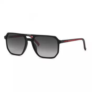 Vyriški Philipp Plein Sport akiniai nuo saulės SSP032-580703 - Juodas rėmelis, pilki lęšiai - 58/19/145 mm