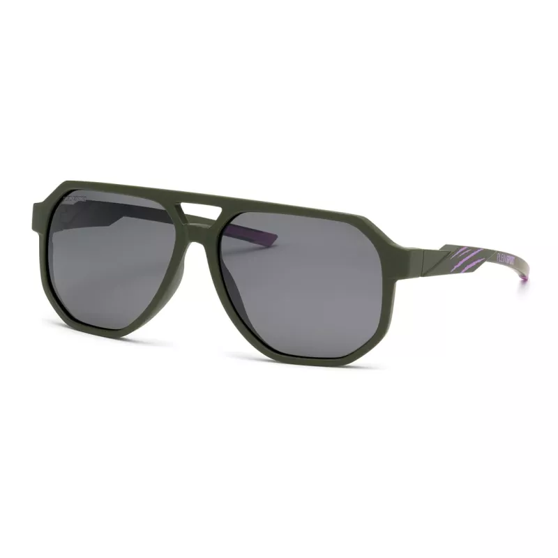 PHILIPP PLEIN SPORT SSP014-61J97P Vyriški akiniai nuo saulės – juodas rėmelis, pilki poliarizuoti lęšiai 61/15/135 mm