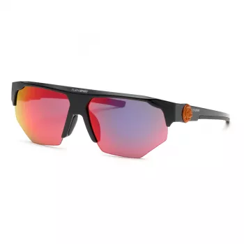 PHILIPP PLEIN SPORT SSP015-62Z42R Vyriški akiniai nuo saulės, juodas rėmelis, pilki veidrodiniai lęšiai, 62/13/135 mm
