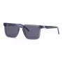 Philipp Plein Sport SSP034-5604AL Vyriški stačiakampiai akiniai nuo saulės - juodas rėmelis, pilki lęšiai 56/18/145 mm