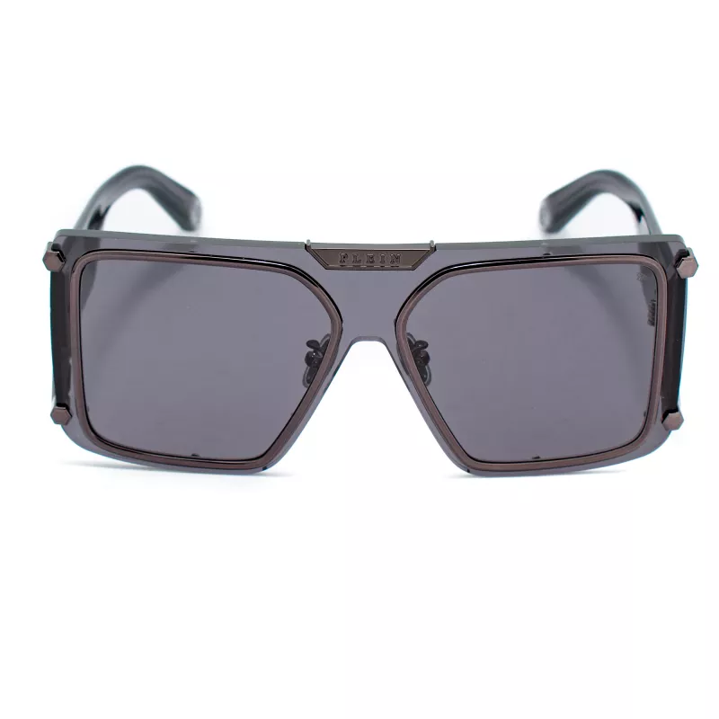 Philipp Plein SPP096M990I86 vyriški akiniai nuo saulės Pilot Aviator Metal Black Grey Gradient UV400 99mm