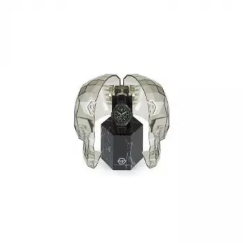Philipp Plein The $keleton Vyrų Automatinis Laikrodis PWPRA0624 46mm Nerūdijantis Plienas Juodas Silikonas