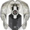 Philipp Plein The Skeleton vyrų automatinis laikrodis PWPFA0724 46mm juodas silikonas