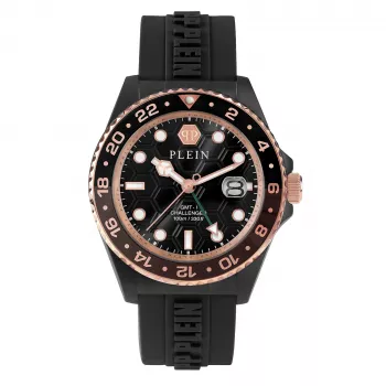 Philipp Plein The Skeleton vyrų kvarcinis laikrodis PWYBA0823 44mm juodas silikonas