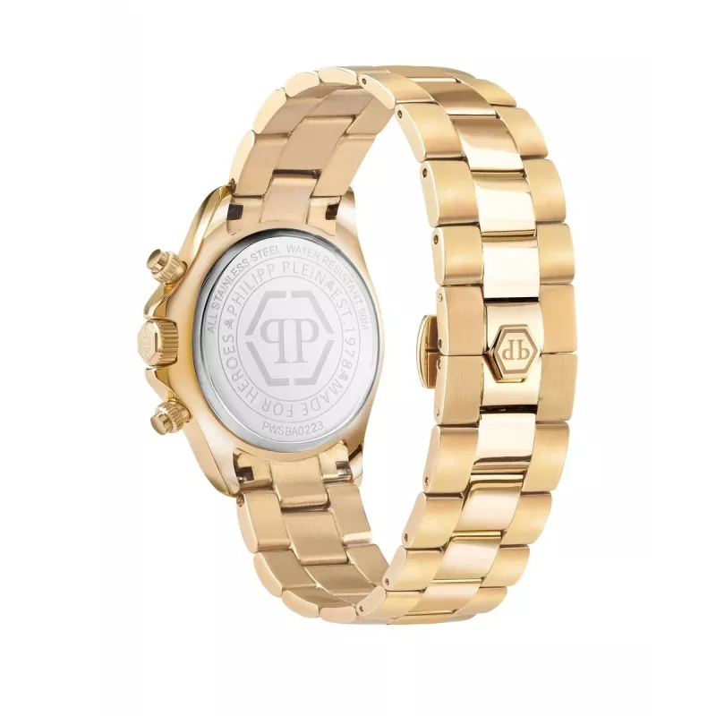 Philipp Plein Women's PWSBA0223 Quartz Analog Watch 38mm Rose Gold Tone Stainless Steel