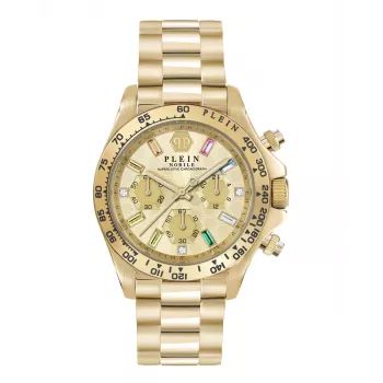 Philipp Plein Women's PWSBA0223 Quartz Analog Watch 38mm Rose Gold Tone Stainless Steel