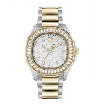 Philipp Plein Women's PWTAA0523 Automatinis Skeleton Laikrodis 38mm Rožinio Aukso Spalvos Nerūdijantis Plienas ir Juodas Silikonas