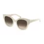 Philipp Plein moteriški akiniai nuo saulės SPP026S5309YL Gold/Yellow Acetate Frame Brown Gradient Lens 53mm