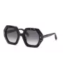 PHILIPP PLEIN moteriški akiniai nuo saulės SPP039M530869 - juodas rėmelis, pilki lęšiai, 53 mm