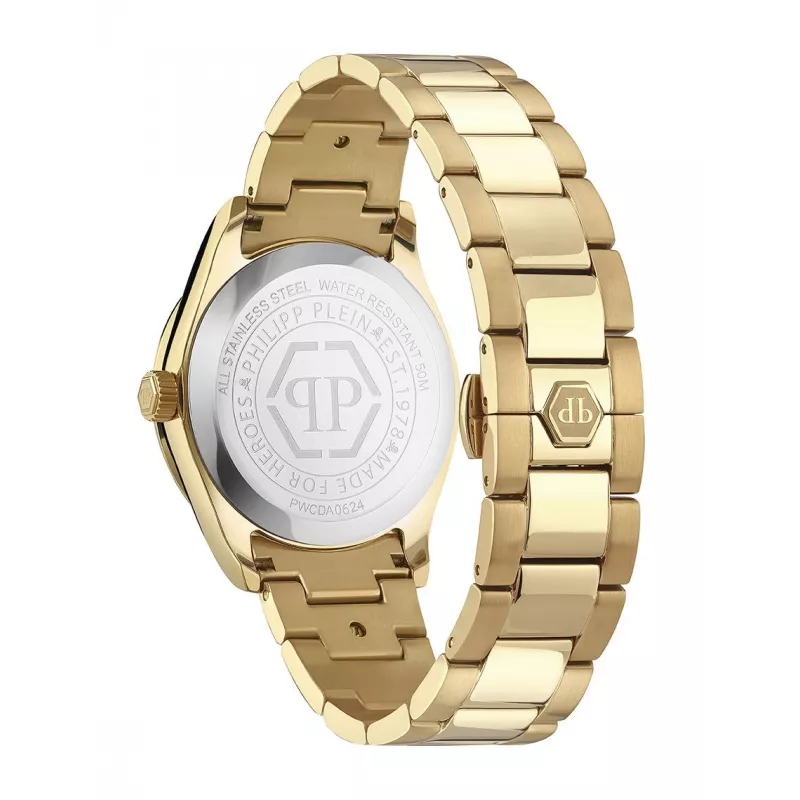 Philipp Plein moteriškas laikrodis PWCDA0624 38mm nerūdijančio plieno kvarcinis