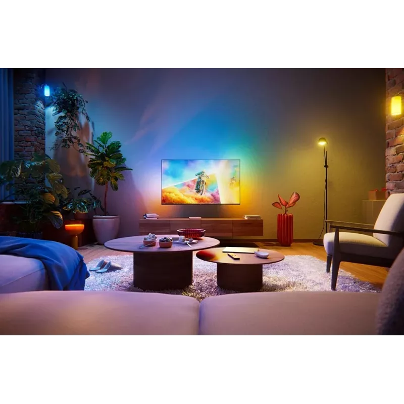 Philips 65PQS8501/12 65 colių QLED Ambilight Smart TV 4K UHD Titan OS Juoda