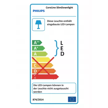 Philips CoreLine DN145B LED20S/840 LED plonas prožektorius 2100lm 4000K DALI baltas