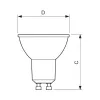 Philips CorePro LED Spot 5-50W GU10 827 36° reguliuojamas – šiltai balta