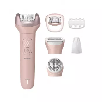 Philips Epiliatorius Series 9000 BRE718/00 Belaidis šlapiam ir sausam naudojimui su 32 pincetais, keraminiais diskais, Opti-Light, 2 greičiais, Li-ion baterija, 40 min veikimo laiku, komplekte Optimal Contact dangtelis, Delicate Area dangtelis, šveitimo p