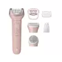 Philips Epiliatorius Series 9000 BRE718/00 Belaidis šlapiam ir sausam naudojimui su 32 pincetais, keraminiais diskais, Opti-Light, 2 greičiais, Li-ion baterija, 40 min veikimo laiku, komplekte Optimal Contact dangtelis, Delicate Area dangtelis, šveitimo p