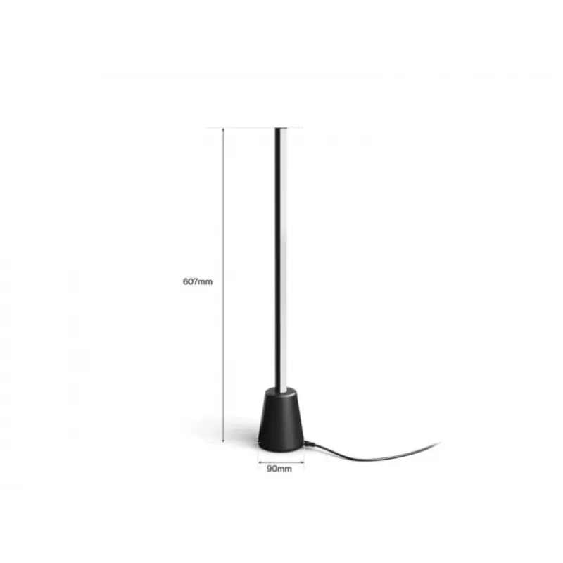 Philips Hue Gradient Play stalinė lempa Smart LED, E27, 7.5W, 1100lm, reguliuojama balta ir 16 milijonų spalvų, juoda
