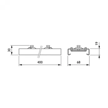 Philips Maxos LL500Z MB-SW WH pakabinimo laikiklis, bepakopis reguliavimas, baltas