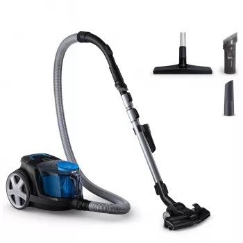Philips PowerPro Compact FC9331/09 be maišelio cilindrinis dulkių siurblys, 650 W, 1,5 L, juodas