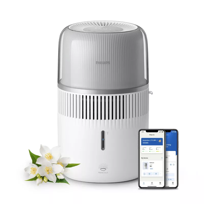 Philips Series 5000 HU5710 Aromadifuzorius ir drėkintuvas sidabrinis baltas