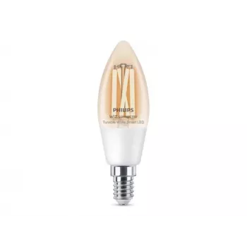 Philips Smart WFB 40W C35 E14 927-65 CL 1PF/6 Smart LED lemputė - 4.9W 470lm keičiama balta spalva E14 žvakė Wi-Fi Bluetooth reguliuojamas ryškumas