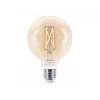 Philips Smart Wi-Fi G95 E27 protinga LED lemputė, reguliuojama balta 2700-6500K, 60W atitikmuo, skaidri