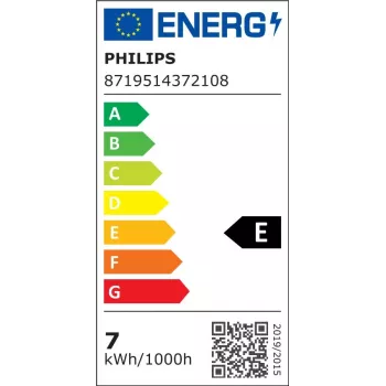 Philips Smart Wi-Fi LED lemputė G125 E27 7W (60W atitikmuo) Tunable White Clear
