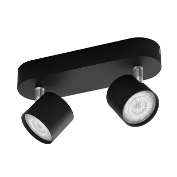 Philips Star Spot 2 juodas 1000lm LED lubinis/sieninis prožektorius